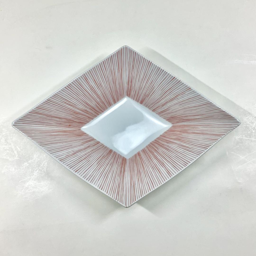 錦赤糸十草 菱形向付　27㎝の画像