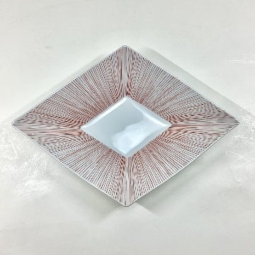 錦赤糸十草 菱形向付　27㎝の画像