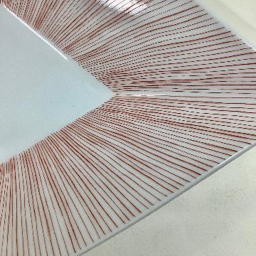 錦赤糸十草 菱形向付　27㎝の画像
