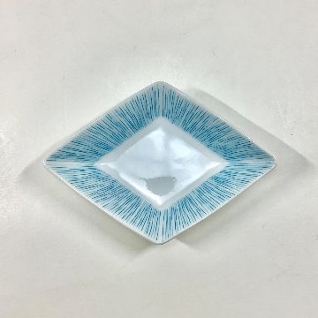 錦青糸十草 なぶり菱形小付　12㎝の画像