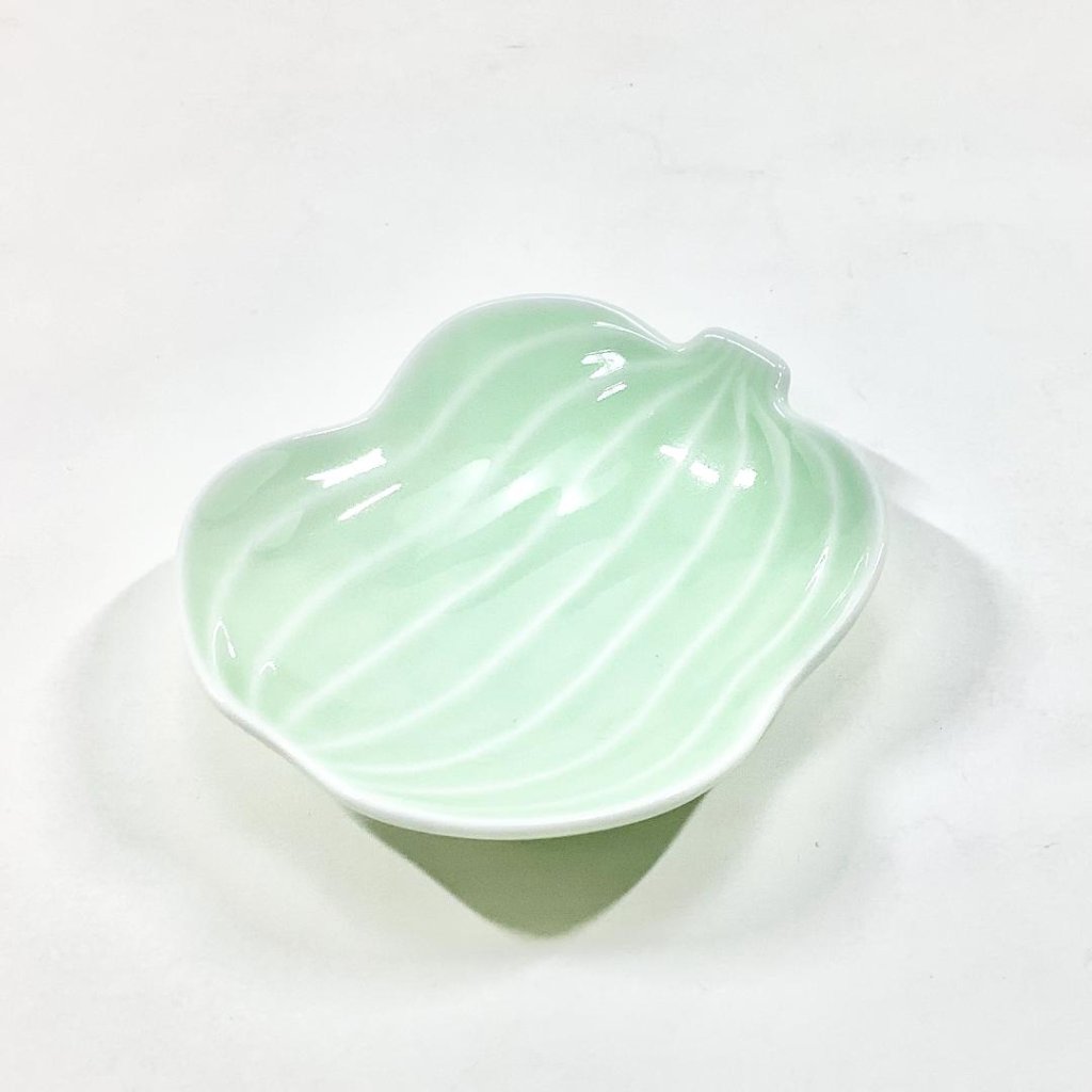 淡緑 瓢形小付　9㎝の画像