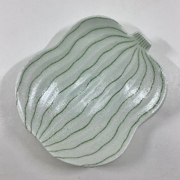 錦銀叩き 瓢形銘々皿　13㎝の画像