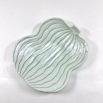 錦銀叩き 瓢形盛皿　　18㎝の画像