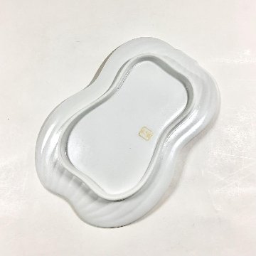 錦金彩雪衣 瓢形焼皿　20㎝の画像