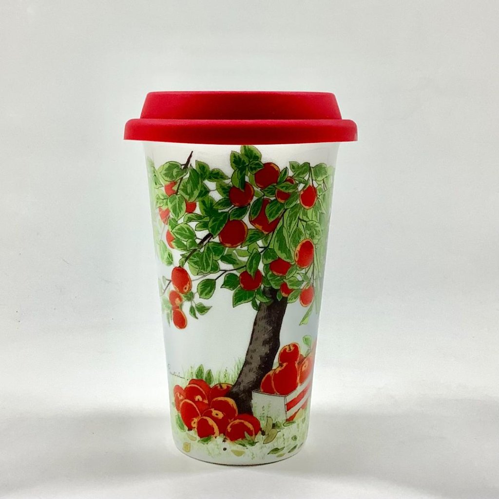 Traveling Tumbler/りんご　300ml(コンビニコーヒーMサイズ)の画像