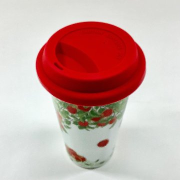 Traveling Tumbler/りんご　300ml(コンビニコーヒーMサイズ)の画像