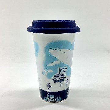 Traveling Tumbler／地球儀とくじら　300ml（コンビニコーヒーMサイズ対応）の画像