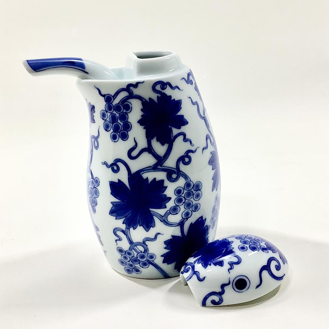 染付唐草川蝉大汁次/箱入の画像