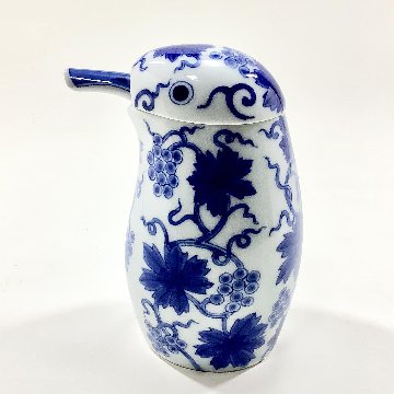 染付唐草川蝉大汁次/箱入の画像