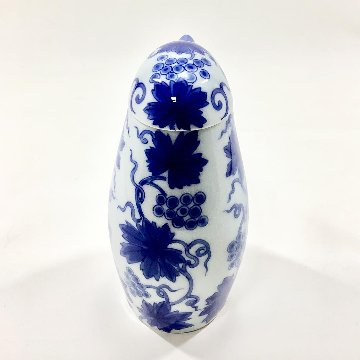 染付唐草川蝉大汁次/箱入の画像