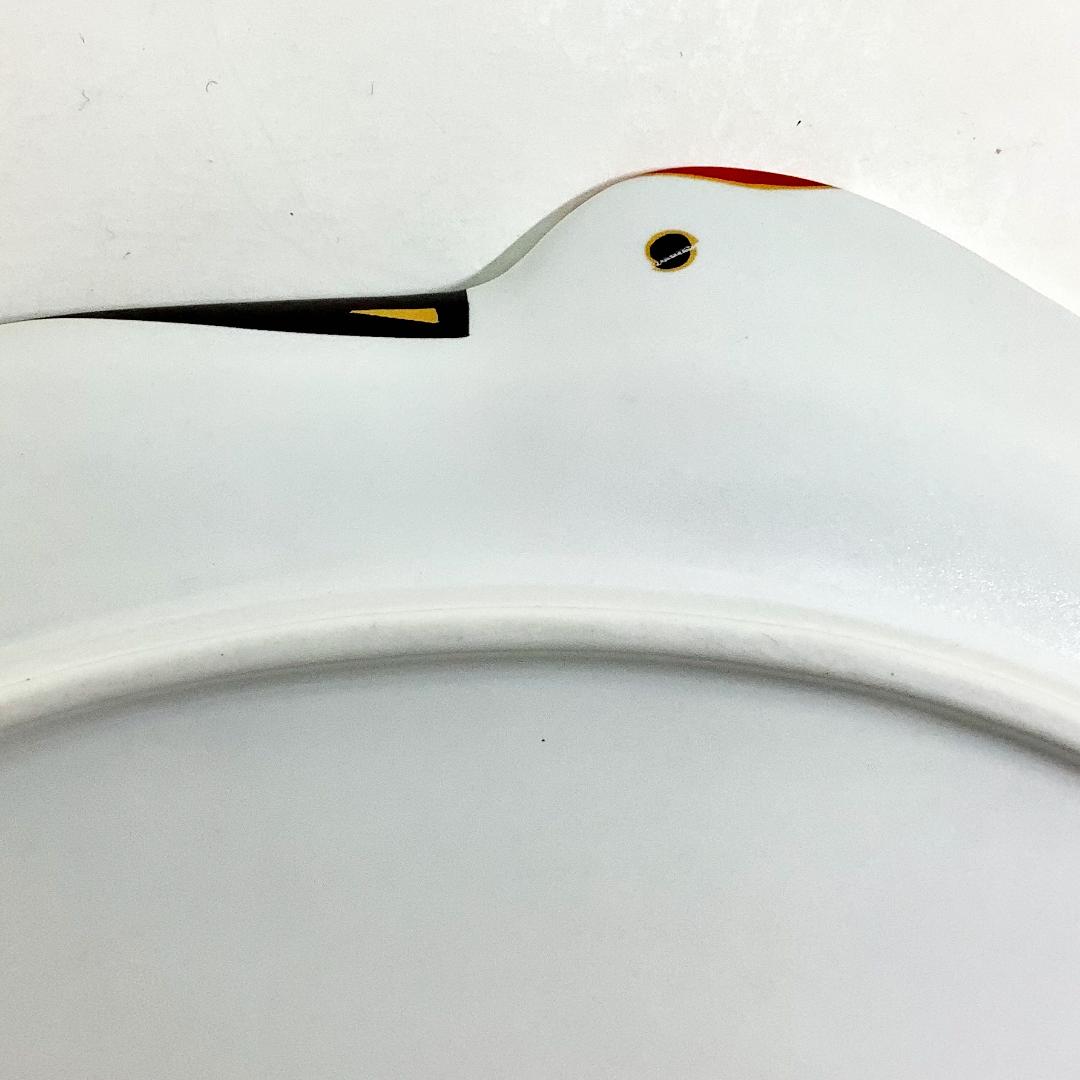錦雪衣金羽根鶴形向付　　18㎝の画像