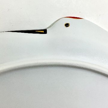 錦雪衣金羽根鶴形向付　　18㎝の画像