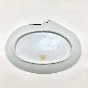 錦雪衣金羽根鶴形向付　　18㎝の画像