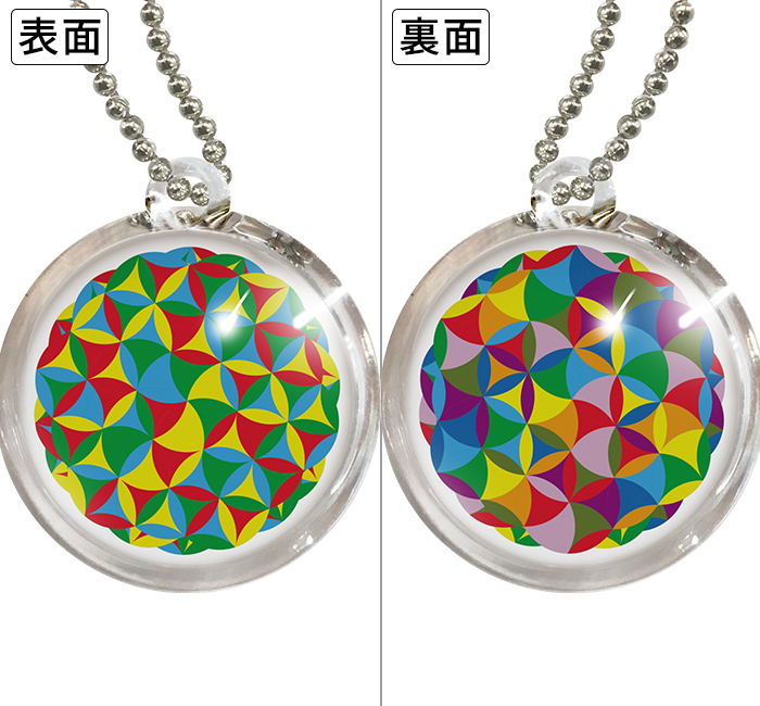 クスリエ　顕在意識・潜在意識キーホルダー(両面)の画像