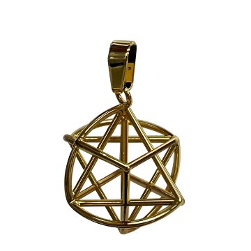 ミスマルノタマ　ネックレストップ/チャーム（サージカルステンレス＋金メッキ）の画像