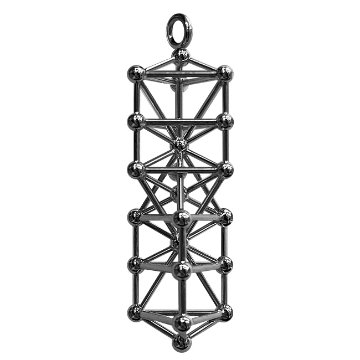 WDカバラ ネックレストップ/チャーム（真鍮＋ロジウムメッキ）の画像