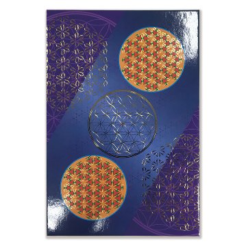 クスリエ　アコーディオンノート/パープル（御朱印帳）の画像