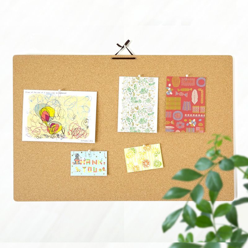 【日本製】フレームのないシンプルで大きなコルクボード　幅90cmの画像