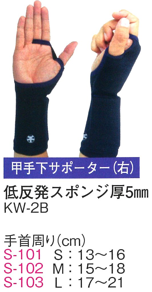 甲手下サポーター（右手用）の画像