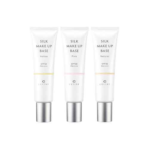 セフィーヌ　シルクメイクアップベース　イエロー・ピンク・ナチュラル　各30gの画像
