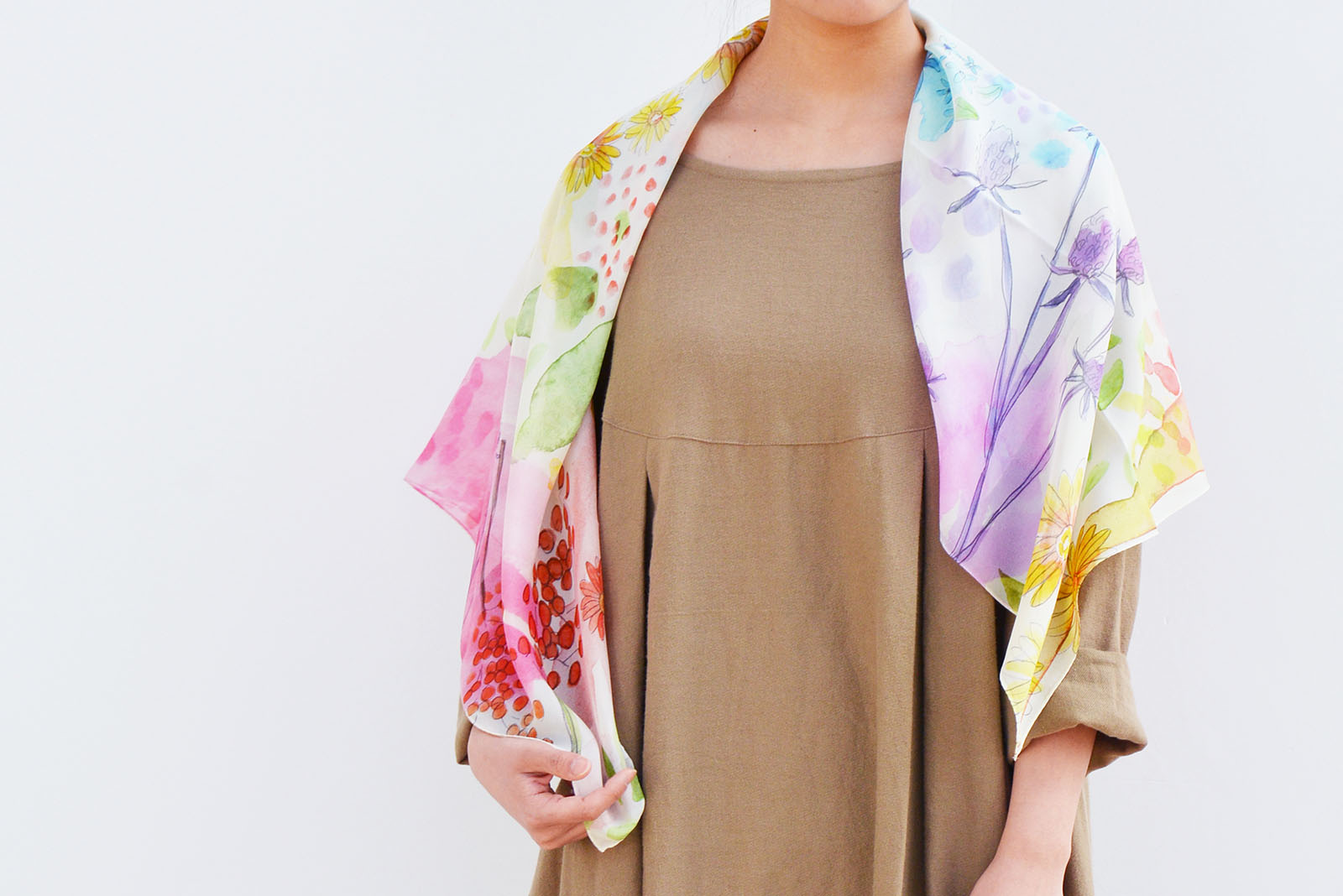 シルクスカーフ*full bloomの画像