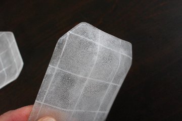 オオタ硝子研究室　八角格子小皿（白）画像