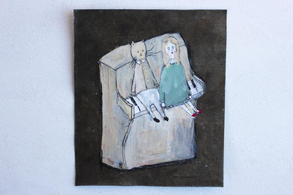 魅力的な価格 浅野 玲 アンティークブリキ アクリル画(A000001513)|創作品 その他