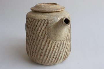 鈴木　進　粉引しのぎ注器の画像