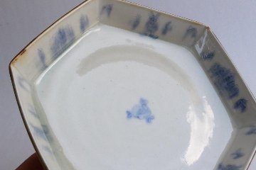 鈴木まどか　彫花紋六角深皿の画像