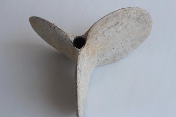 高田かえ　白錆オブジェ花器の画像