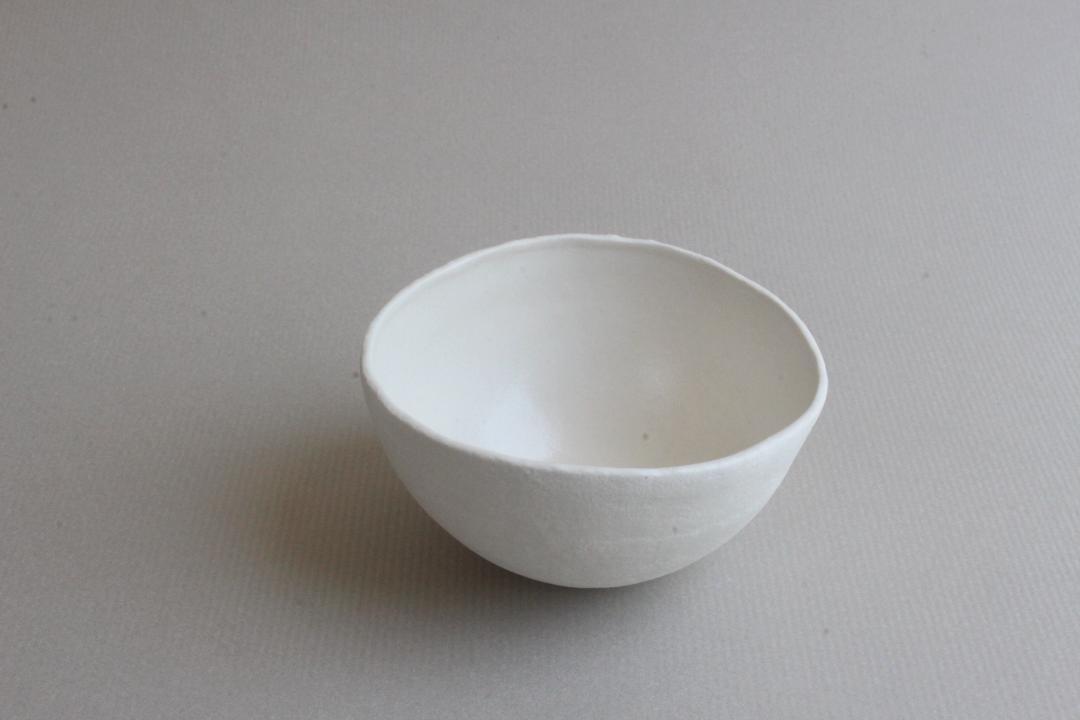 渡辺隆之　くぼみ　碗S　白の画像