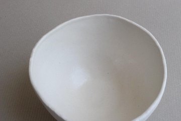 渡辺隆之　くぼみ　碗S　白の画像