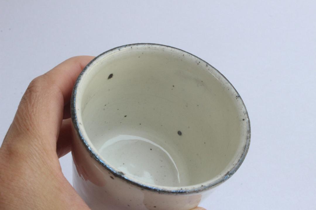 角掛政志　粉引　猪口の画像