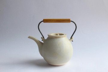 角掛政志　耐火土瓶　白の画像