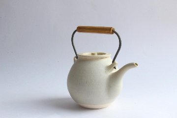 角掛政志　耐火土瓶　白の画像