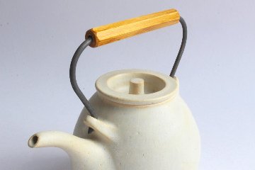 角掛政志　耐火土瓶　白の画像