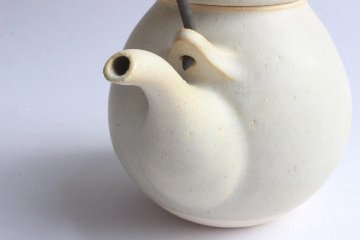 角掛政志　耐火土瓶　白の画像