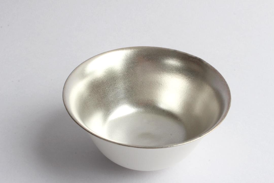 Kalonji　銀彩飯碗の画像