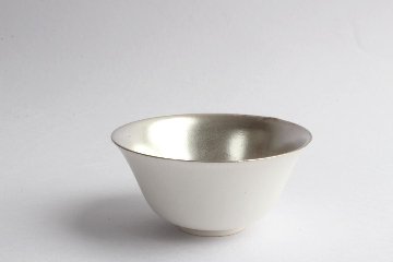 Kalonji　銀彩飯碗の画像