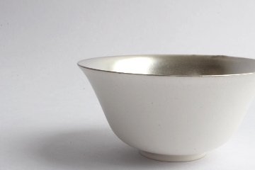 Kalonji　銀彩飯碗の画像