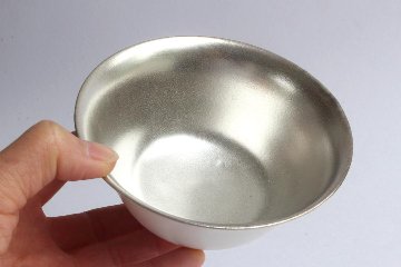 Kalonji　銀彩飯碗の画像