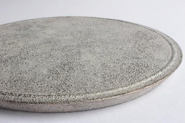 Kalonji　銀彩丸平皿　大の画像