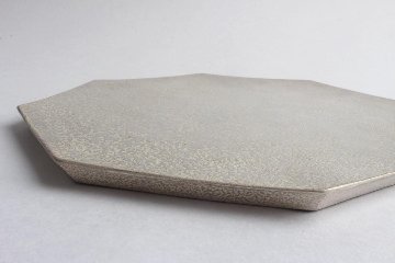 Kalonji　銀彩八角平皿　大の画像