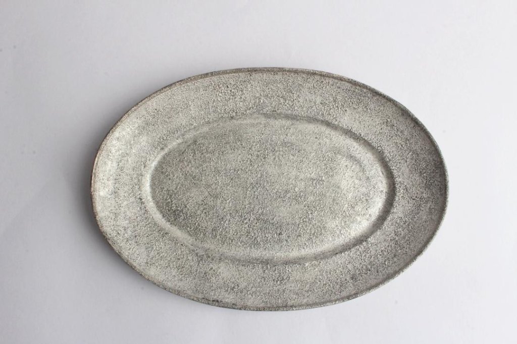 Kalonji 井口裕章さん 木甲皿 2枚　白磁 Kalonji器｜もくぺれGALLERYkino