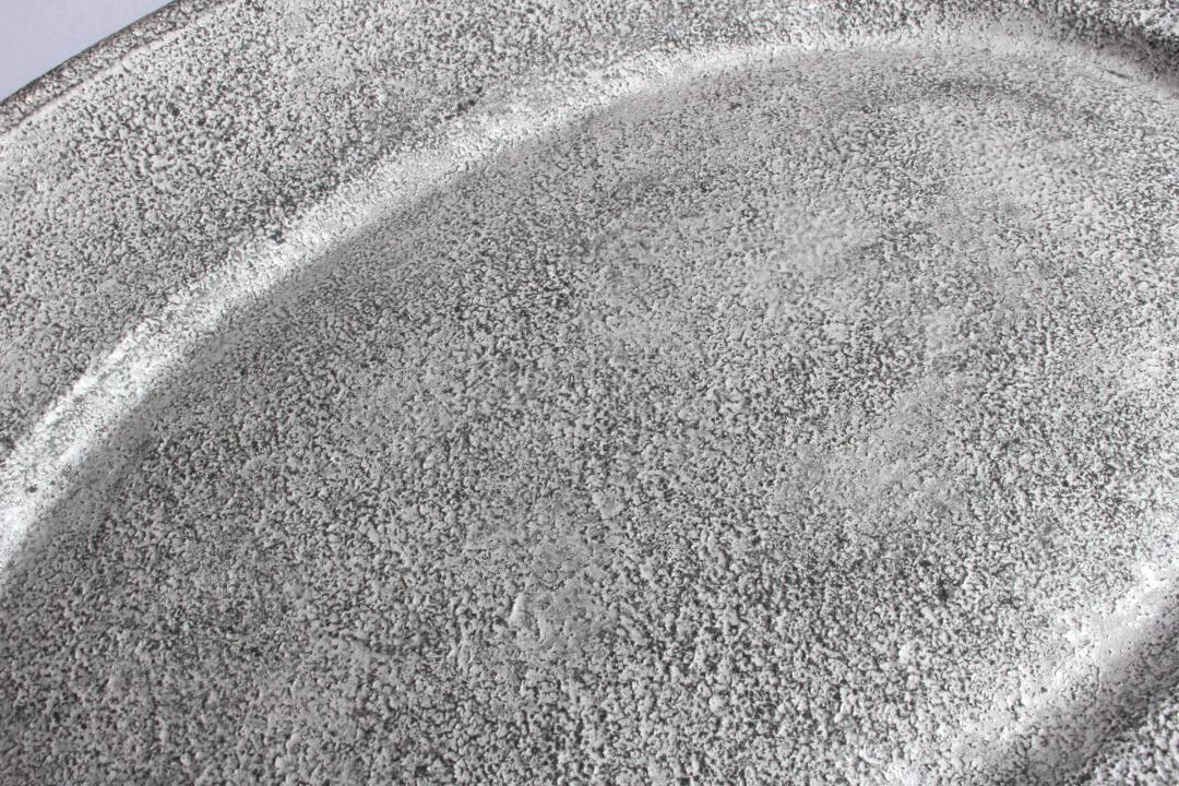 Kalonji　銀彩オーバルリム大皿の画像