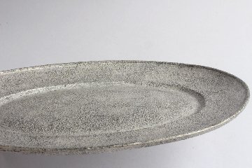 Kalonji　銀彩オーバルリム大皿の画像