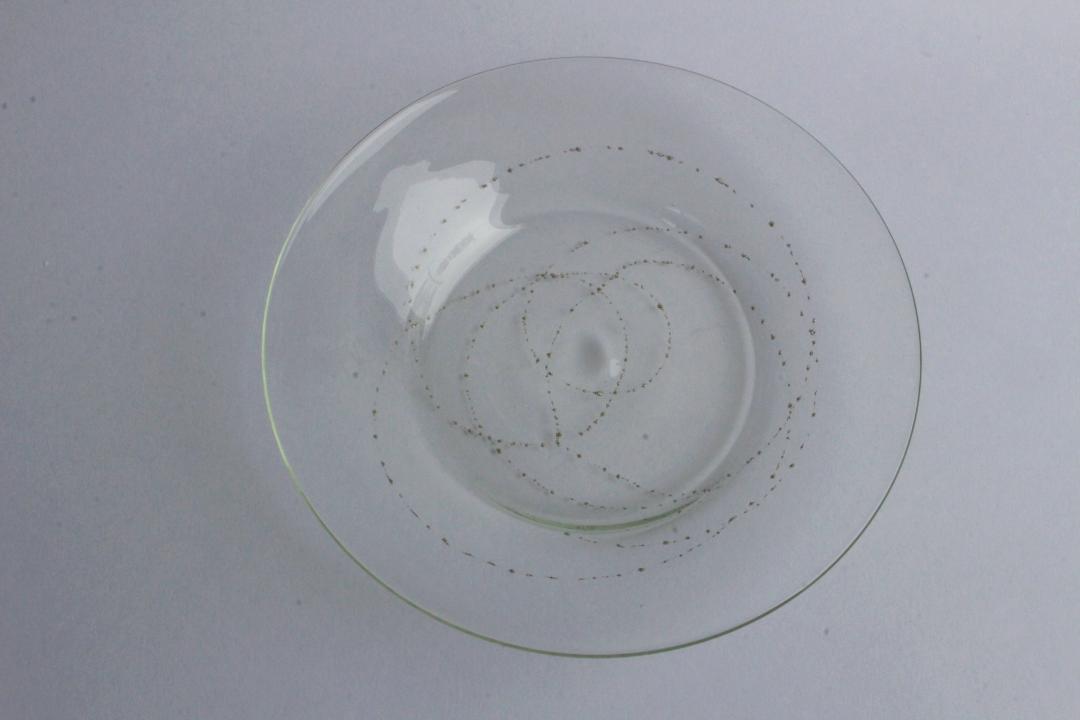 早崎志保　てんてん星のリム大皿　φ22.0ｃｍの画像