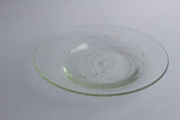 早崎志保　てんてん星のリム大皿　φ22.0ｃｍの画像