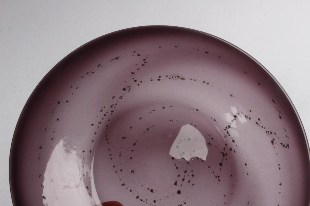 早崎志保　てんてん星のリム小皿　深紫の画像