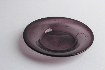 早崎志保　てんてん星のリム小皿　深紫の画像